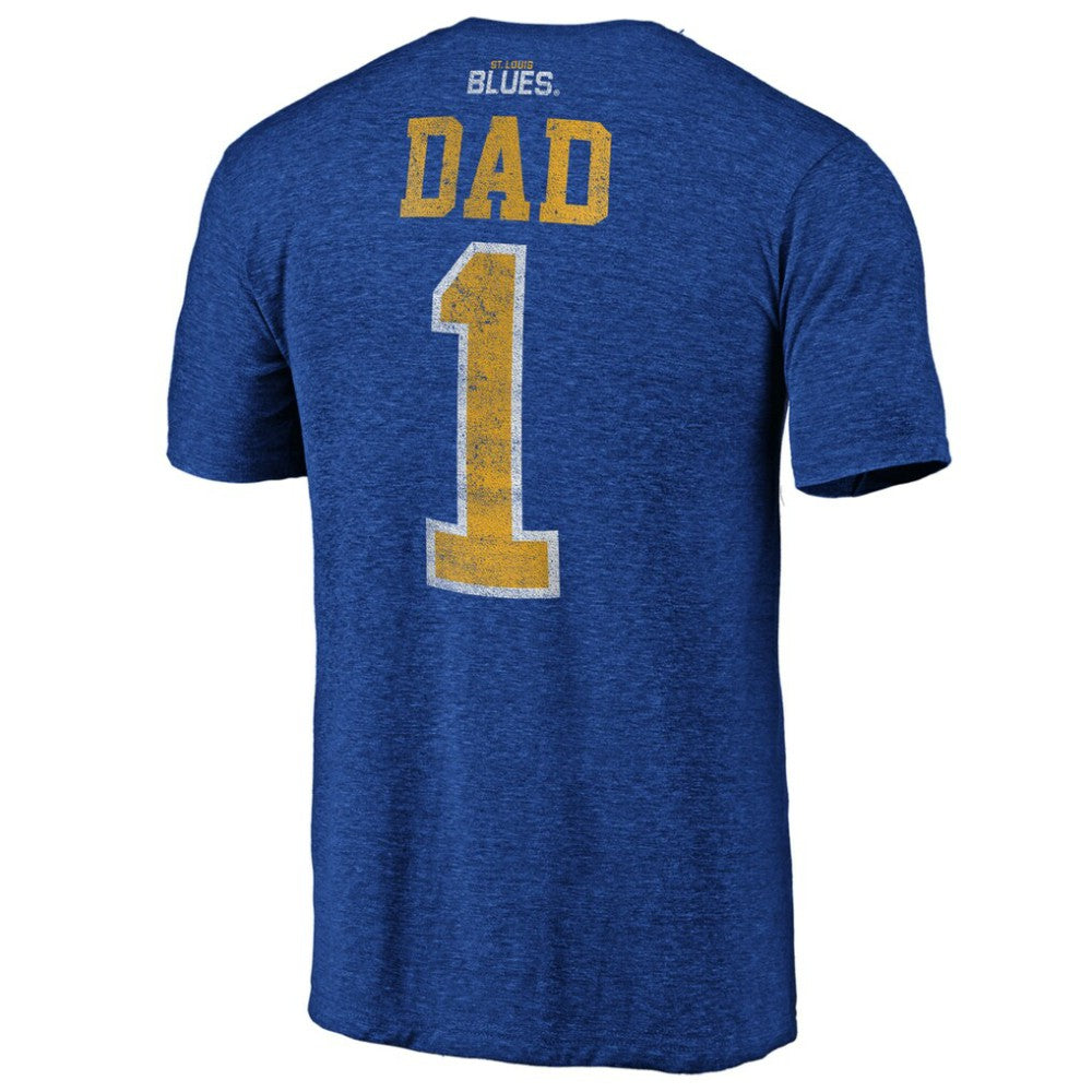 St. Louis Blues Greatest Dad Tri-Blend T-Shirt -  NHL T-shirts