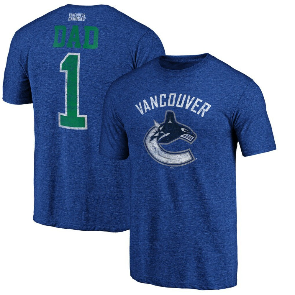 Vancouver Canucks Greatest Dad Tri-Blend T-Shirt -  NHL T-shirts