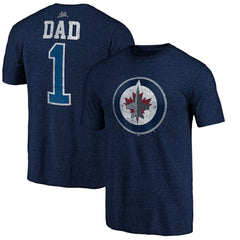 Winnipeg Jets Greatest Dad Tri-Blend T-Shirt -  NHL T-shirts