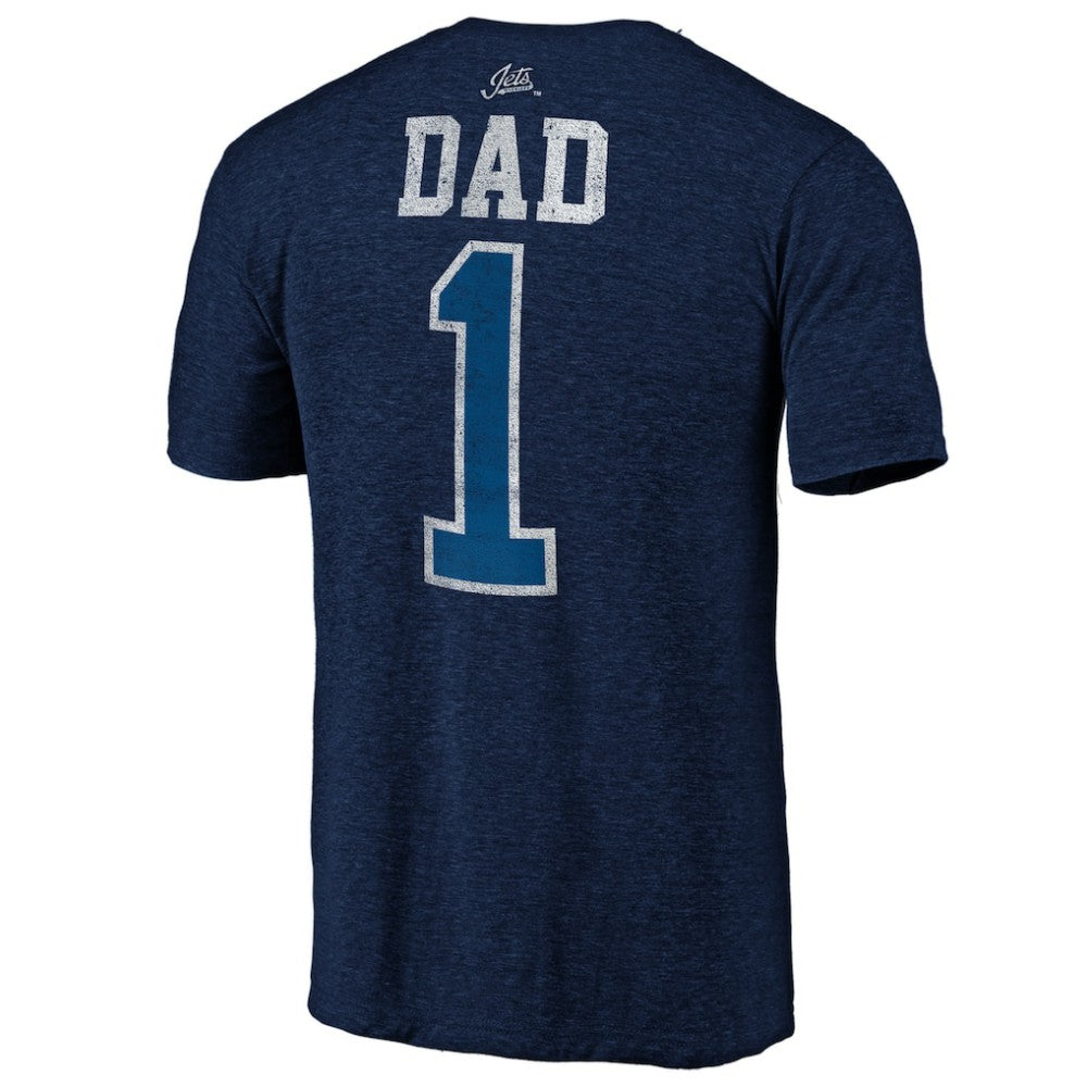 Winnipeg Jets Greatest Dad Tri-Blend T-Shirt -  NHL T-shirts