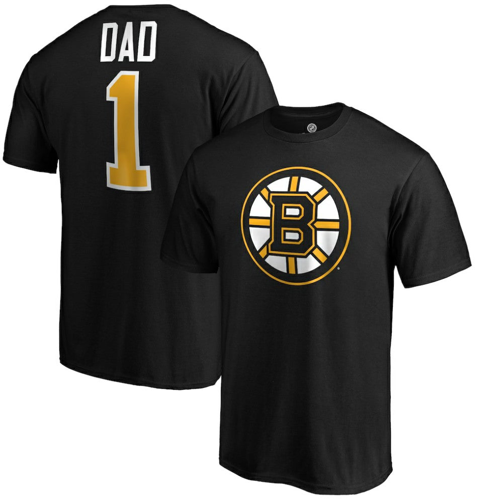Boston Bruins #1 Dad Logo T-Shirt -  NHL T-shirts