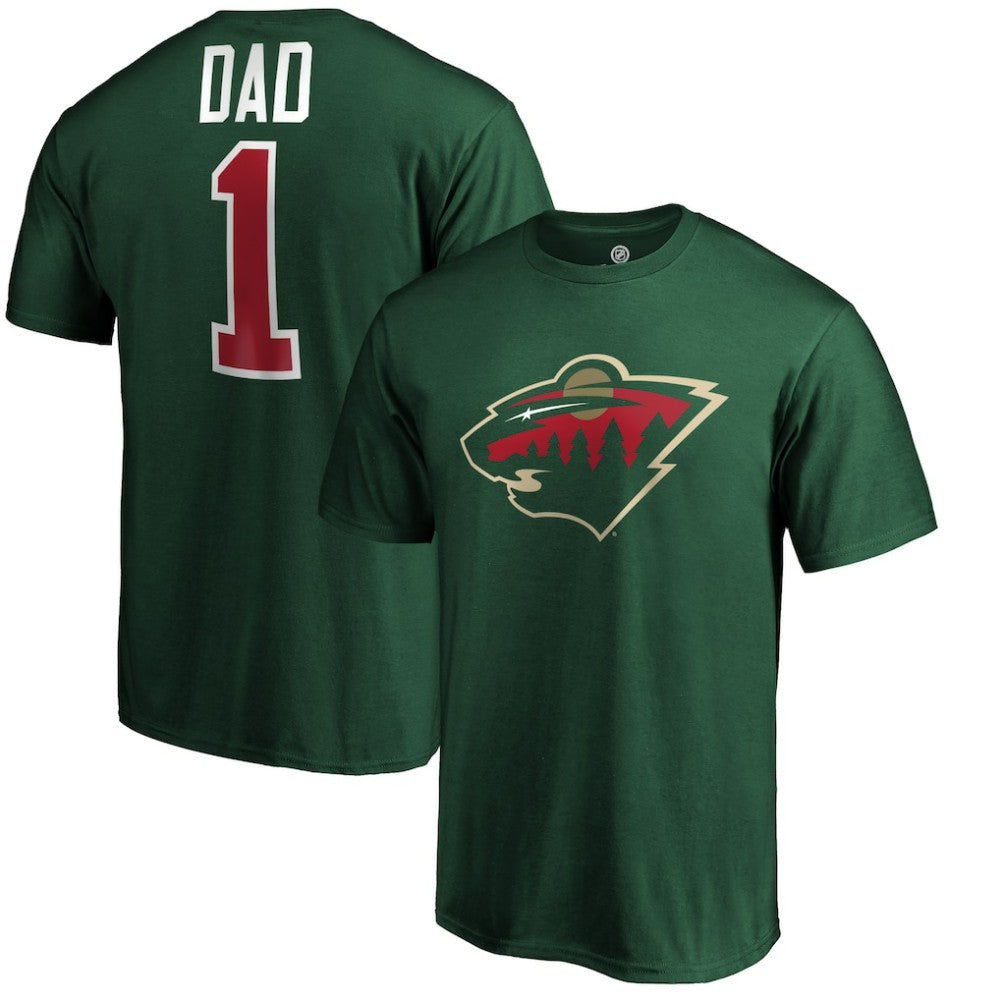 Minnesota Wild #1 Dad T-Shirt -  NHL T-shirts