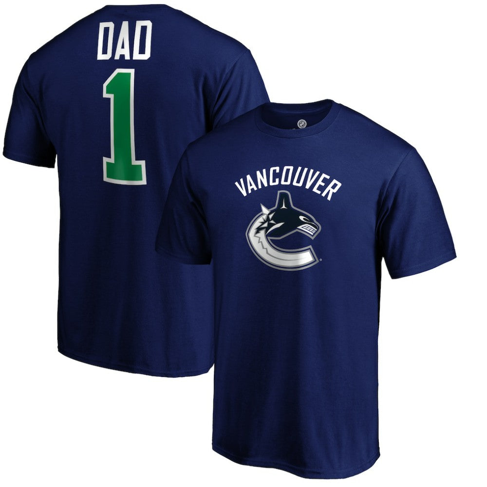 Vancouver Canucks #1 Dad T-Shirt -  NHL T-shirts