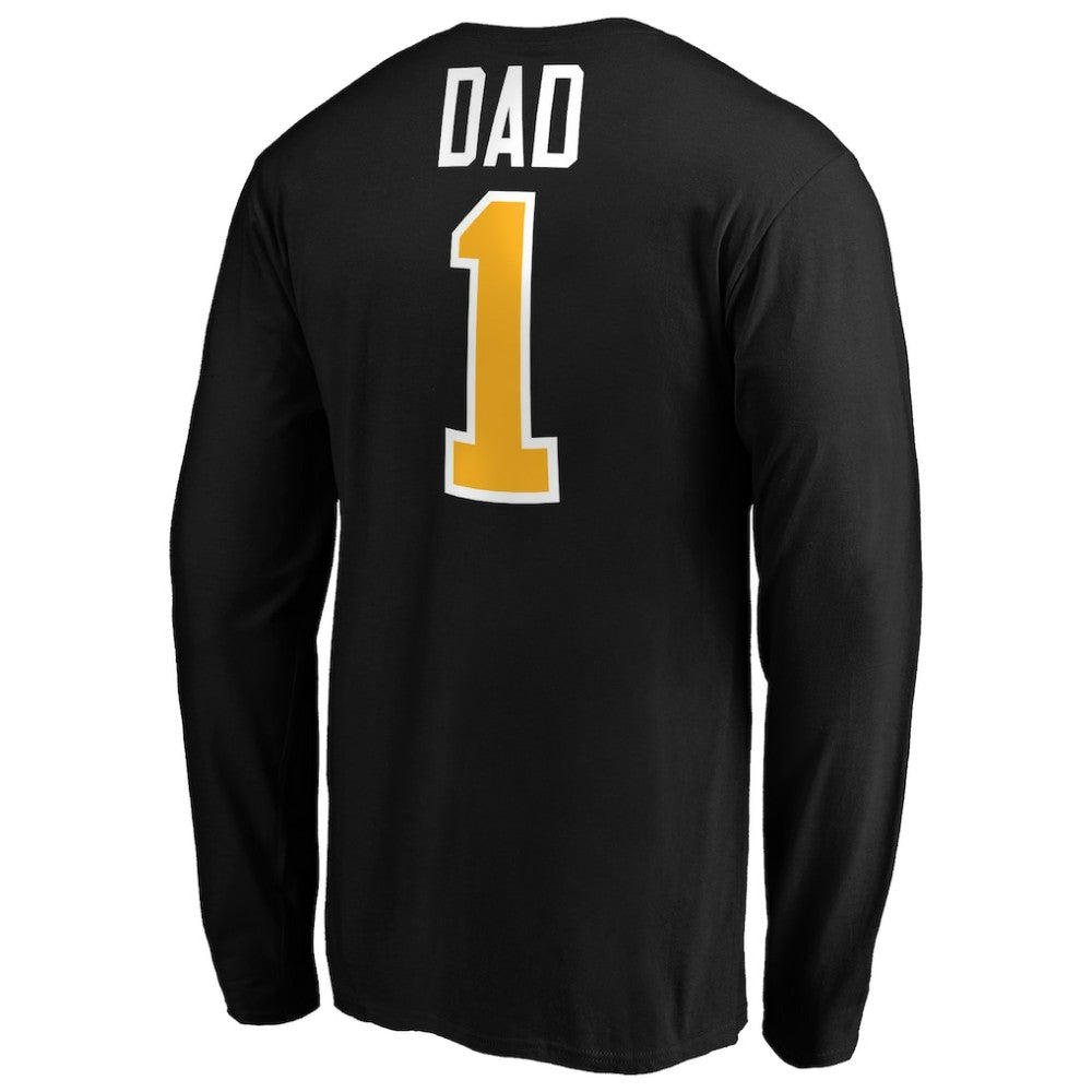 Pittsburgh Penguins #1 Dad Long Sleeve T-Shirt -  NHL T-shirts