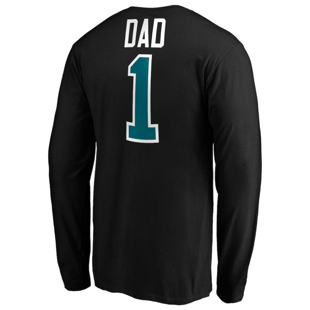 San Jose Sharks #1 Dad Long Sleeve T-Shirt -  NHL T-shirts