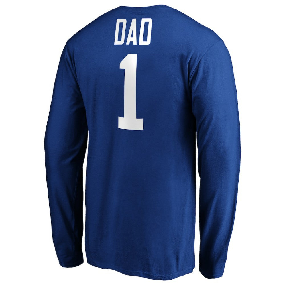 St. Louis Blues #1 Dad Long Sleeve T-Shirt -  NHL T-shirts