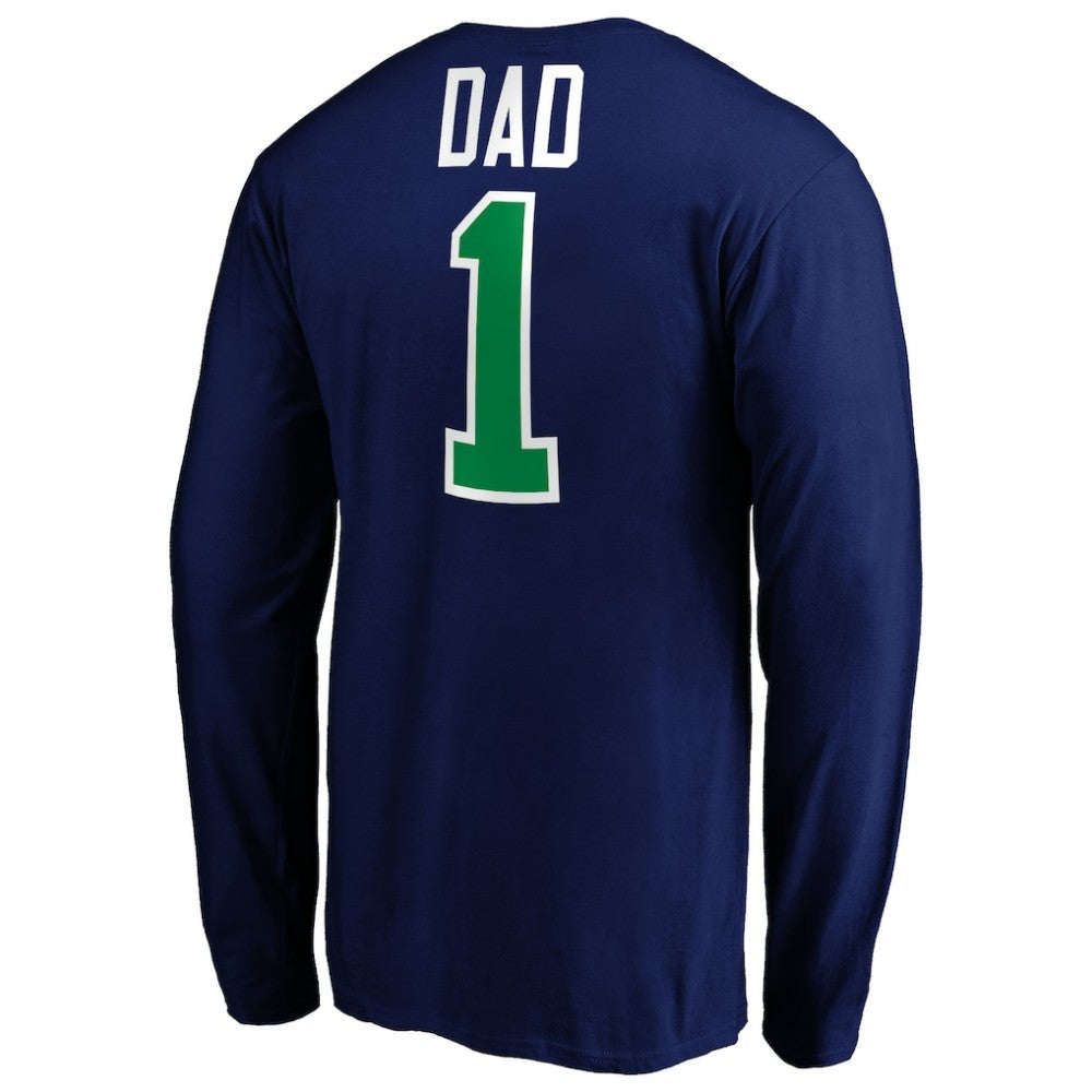 Vancouver Canucks #1 Dad Long Sleeve T-Shirt -  NHL T-shirts