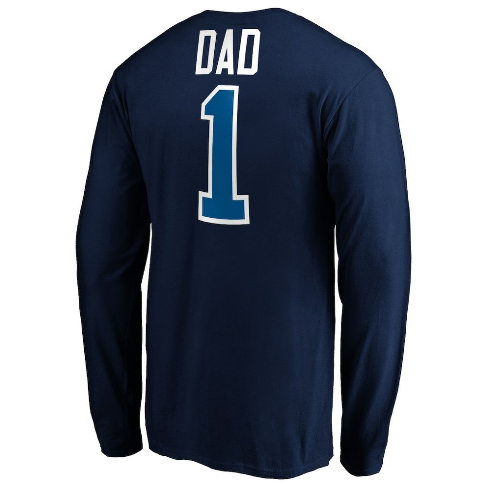 Winnipeg Jets #1 Dad Long Sleeve T-Shirt -  NHL T-shirts