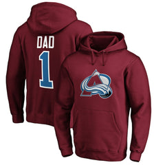 Colorado Avalanche #1 Dad Pullover Hoodie -  NHL Hoodies