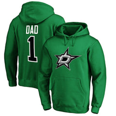 Dallas Stars #1 Dad Pullover Hoodie -  NHL Hoodies