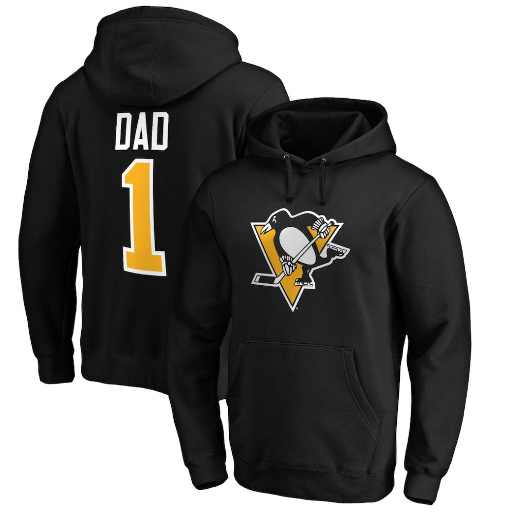 Pittsburgh Penguins #1 Dad Pullover Hoodie -  NHL Hoodies