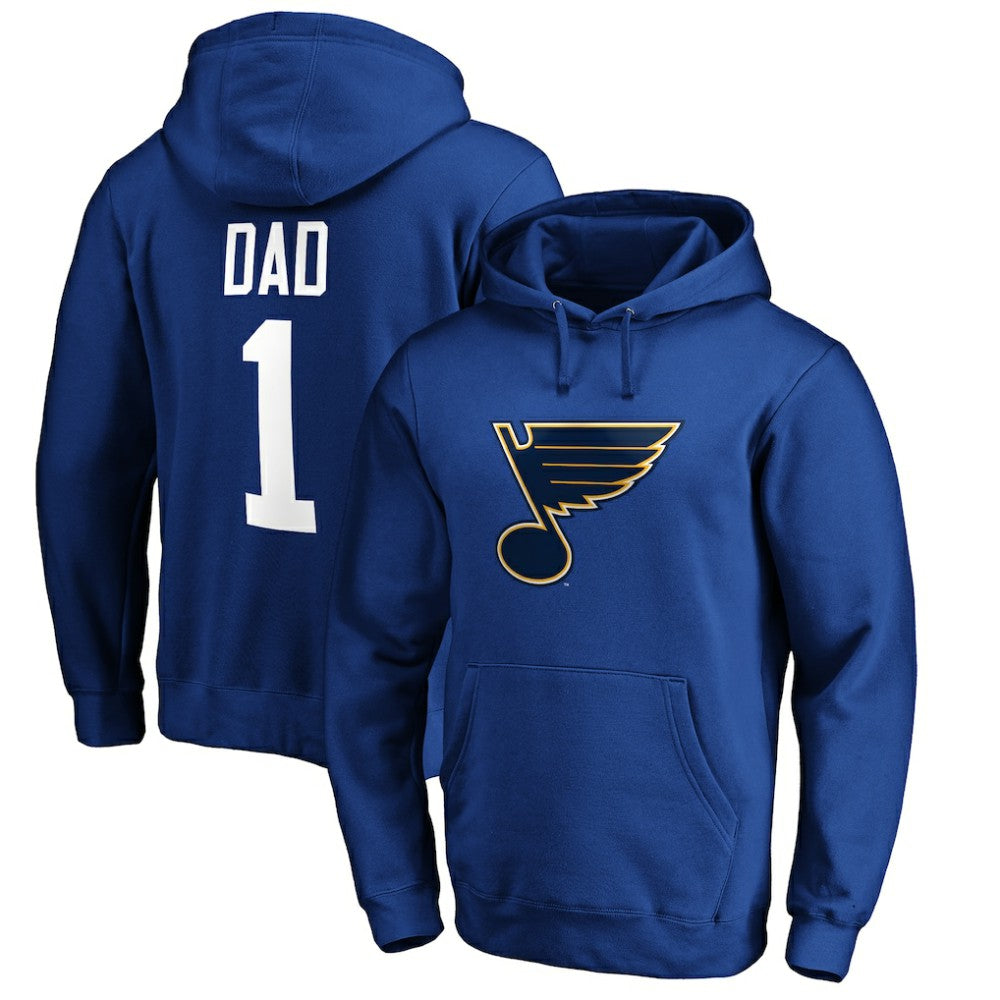 St. Louis Blues #1 Dad Pullover Hoodie -  NHL Hoodies