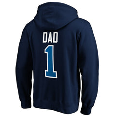 Winnipeg Jets #1 Dad Pullover Hoodie -  NHL Hoodies