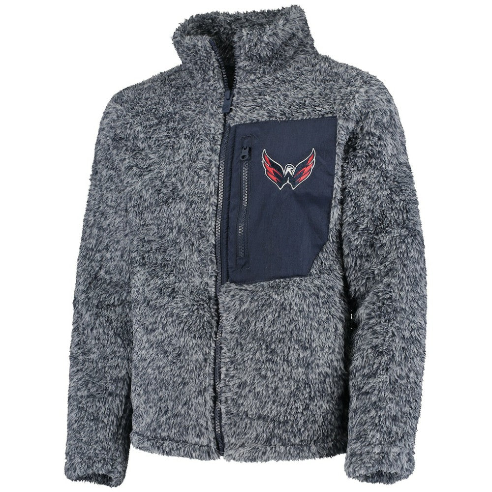 Washington Capitals Girls Youth Fan Gear Sherpa Full-Zip Jacket -  NHL Jackets