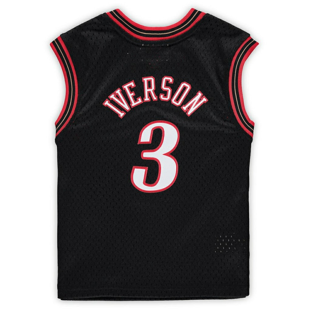 Black Allen Iverson Philadelphia 76ers Preschool 2000-2001 Hardwood Classics Throwback Team Jersey | NBA