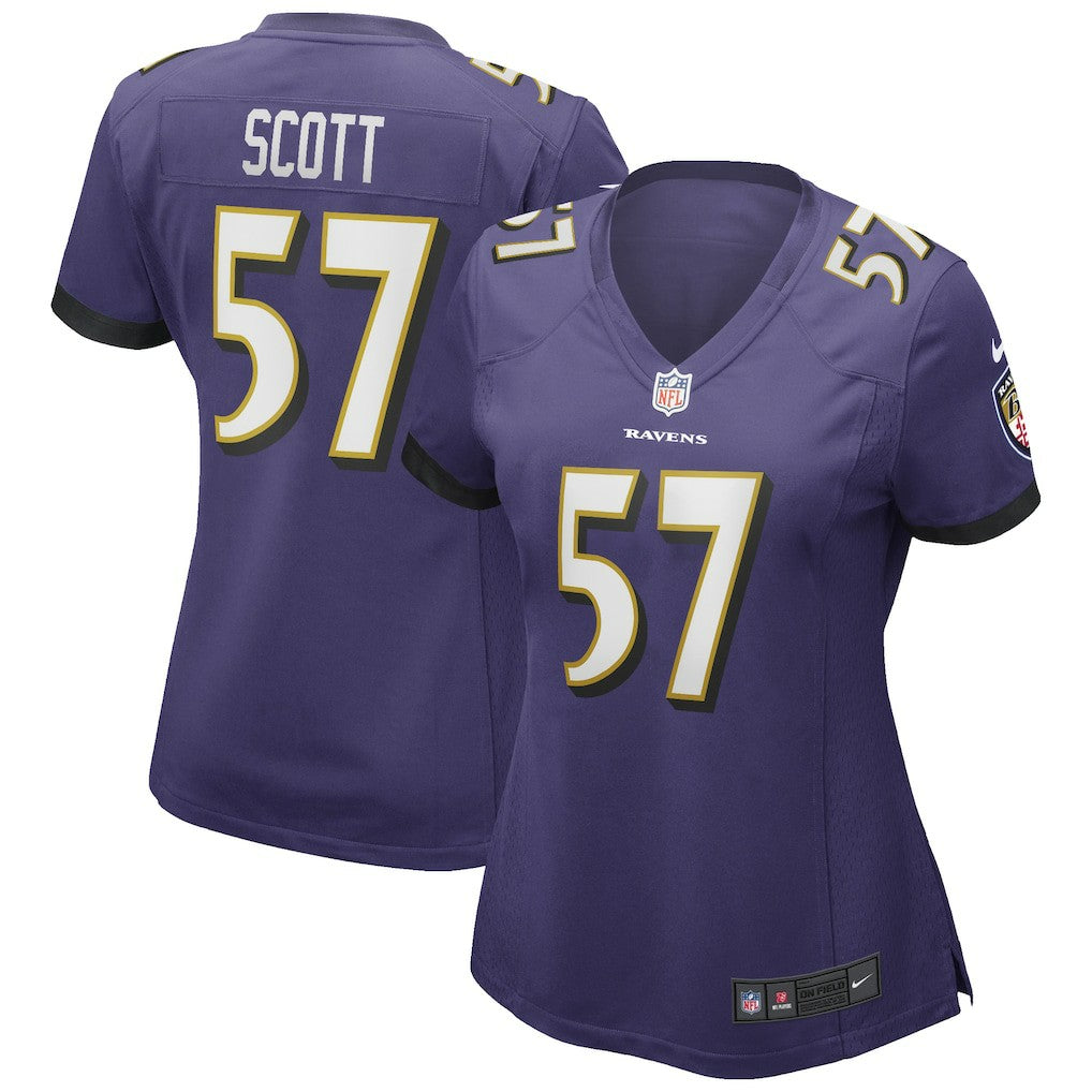 Baltimore Ravens Bart Scott  Women's Game Retired Player Jersey | NFL New