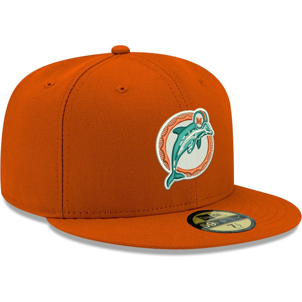 Miami Dolphins Omaha Throwback 59FIFTY Fitted Hat | NFL Discount