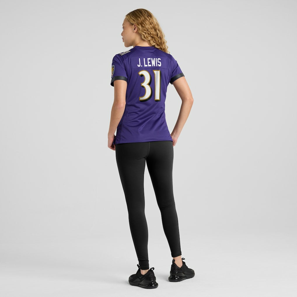 Baltimore Ravens Jamal Lewis  Women's Game Retired Player Jersey | NFL Sale
