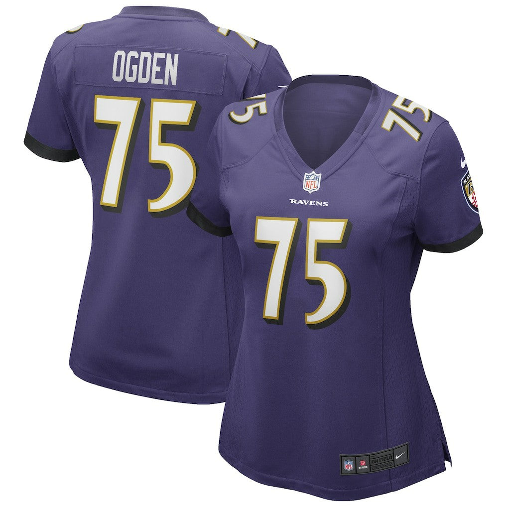 Baltimore Ravens Jonathan Ogden  Women's Game Retired Player Jersey | NFL Sale