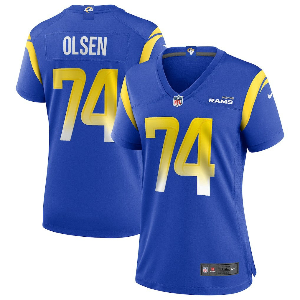 Los Angeles Rams Merlin Olsen  Women's Game Retired Player Jersey | NFL Near me
