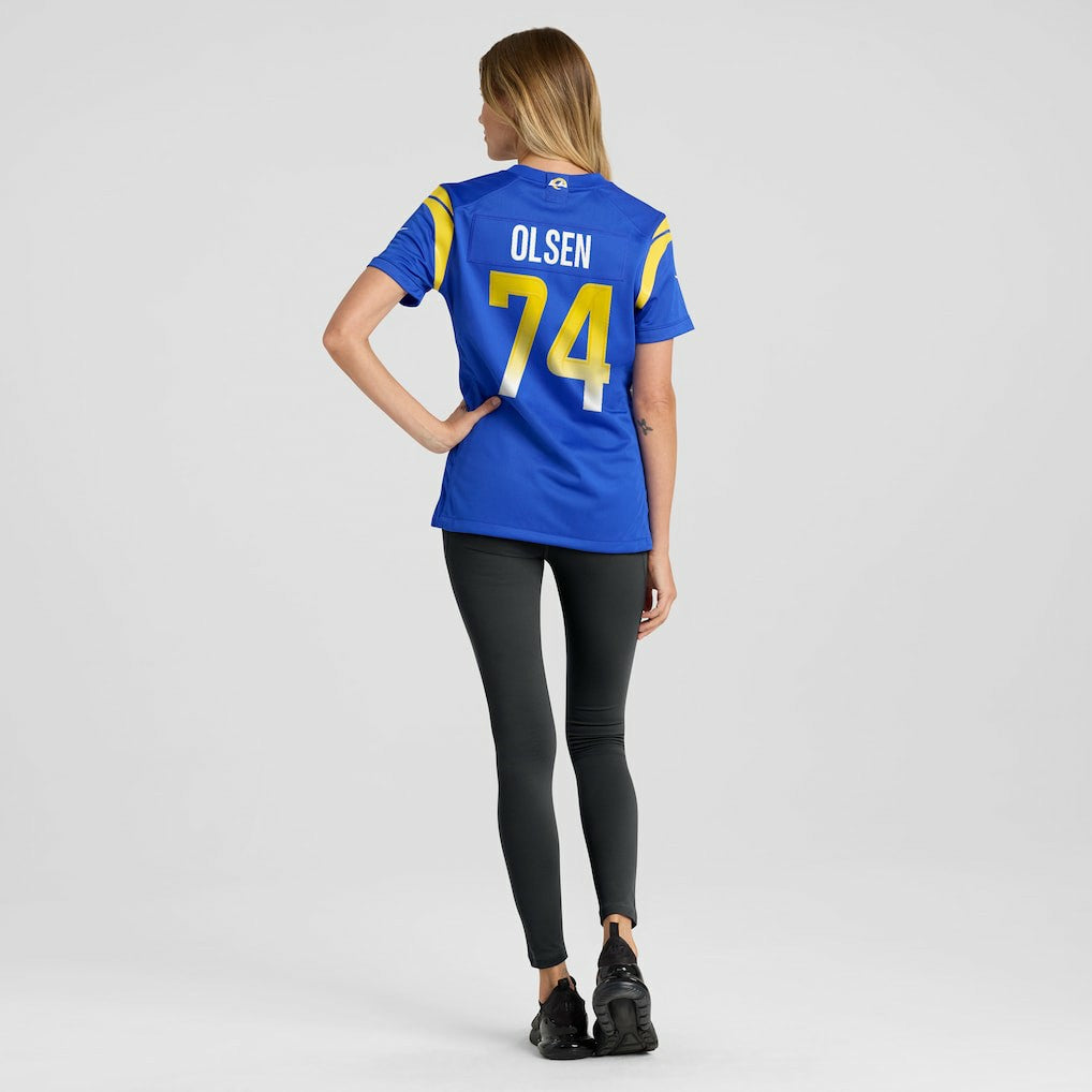 Los Angeles Rams Merlin Olsen  Women's Game Retired Player Jersey | NFL Near me