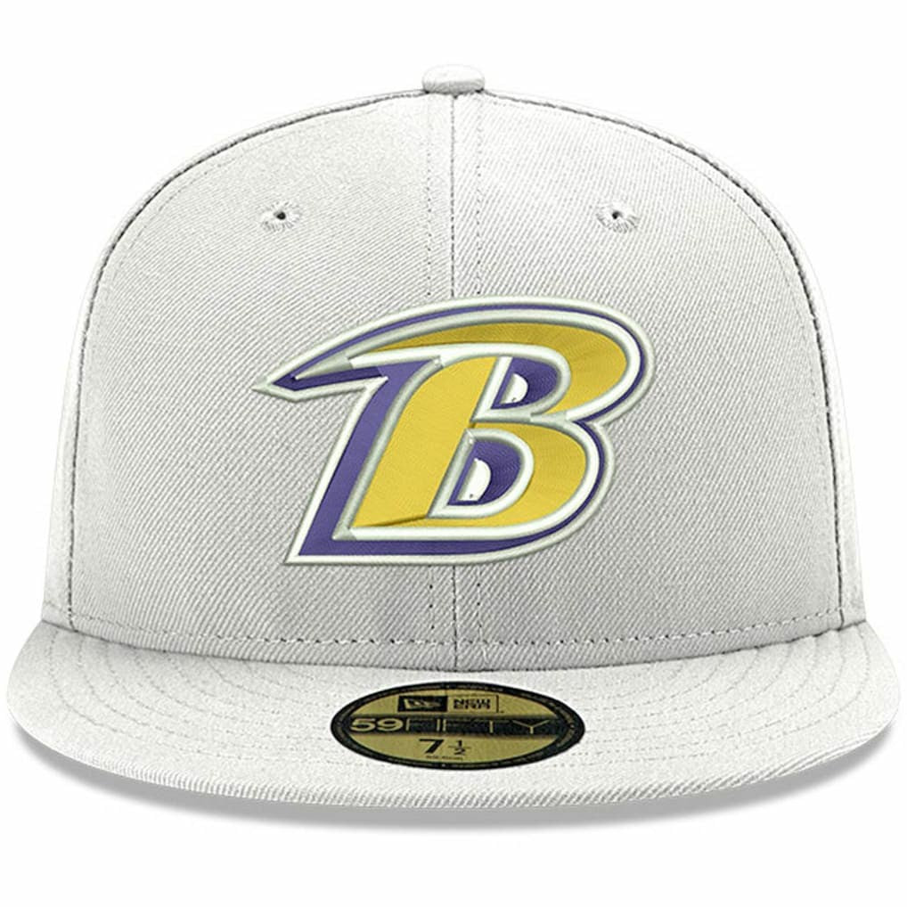 Baltimore Ravens Omaha Lettermark 59FIFTY Fitted Hat | NFL Outlet