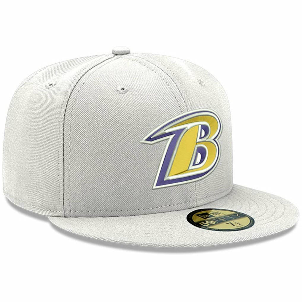 Baltimore Ravens Omaha Lettermark 59FIFTY Fitted Hat | NFL Outlet