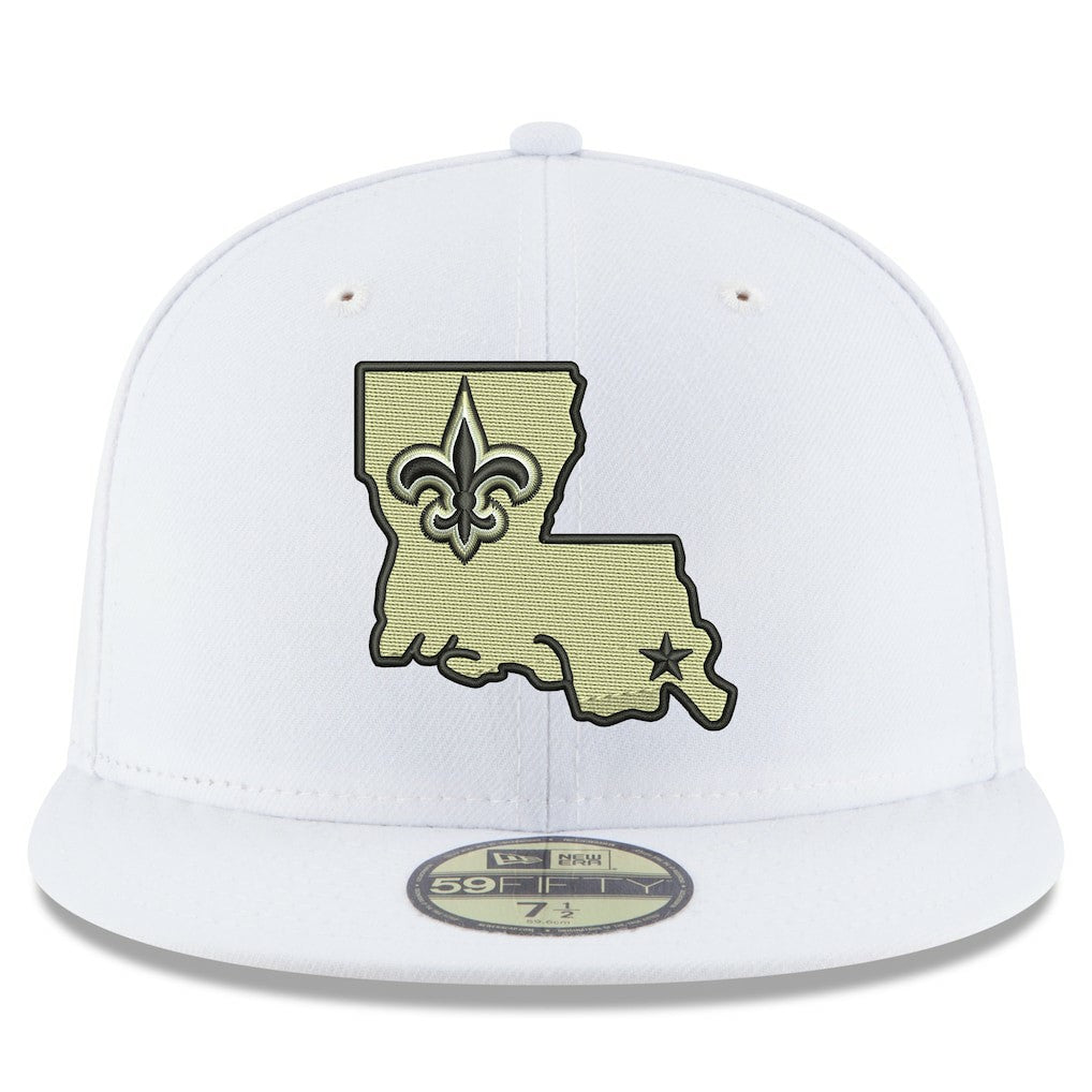 New Orleans Saints Omaha Alternate Logo 59FIFTY Fitted Hat | NFL New