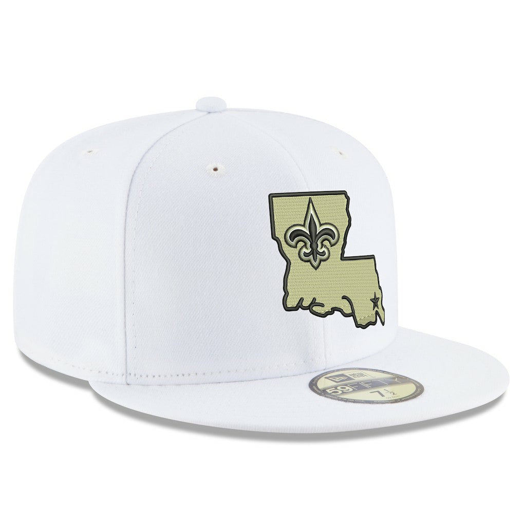 New Orleans Saints Omaha Alternate Logo 59FIFTY Fitted Hat | NFL New