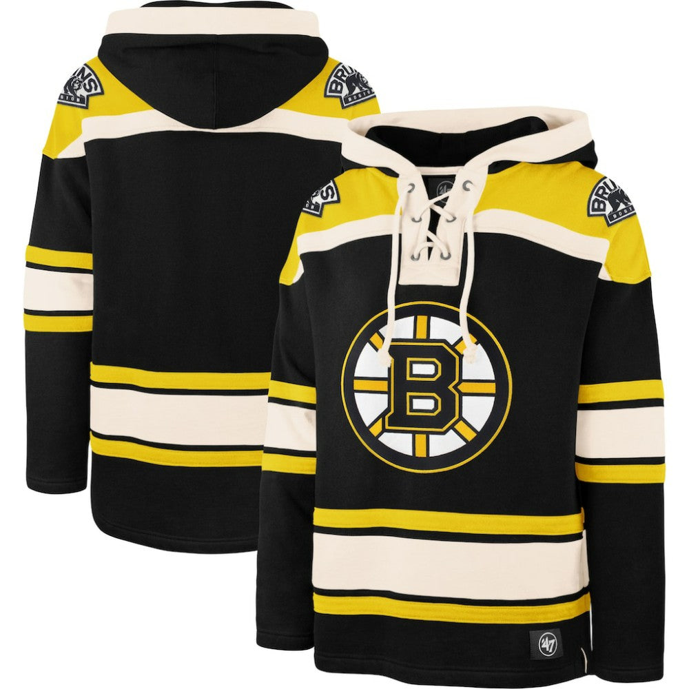 Boston Bruins '47 Superior Lacer Hoodie -  NHL Hoodies