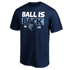 Navy Memphis Grizzlies Ball Is Back T-Shirt | NBA