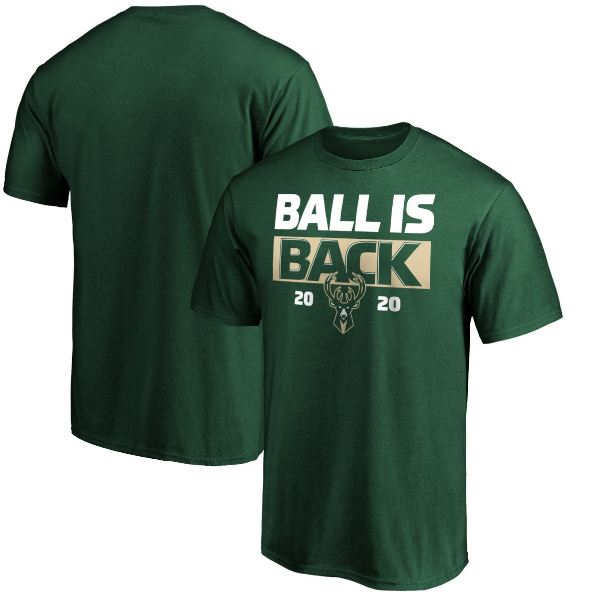 Green Milwaukee Bucks Ball Is Back T-Shirt | NBA