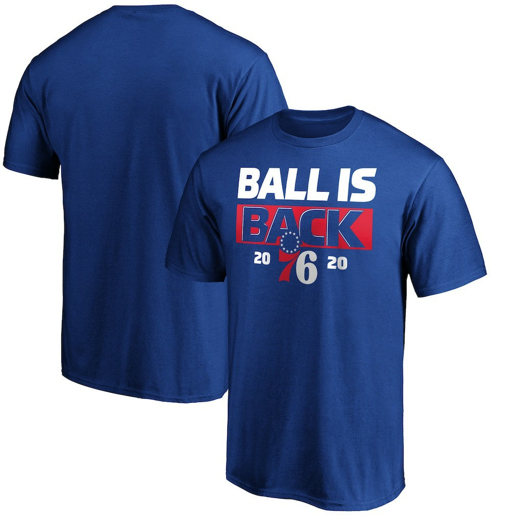 Royal Philadelphia 76ers Ball Is Back T-Shirt | NBA