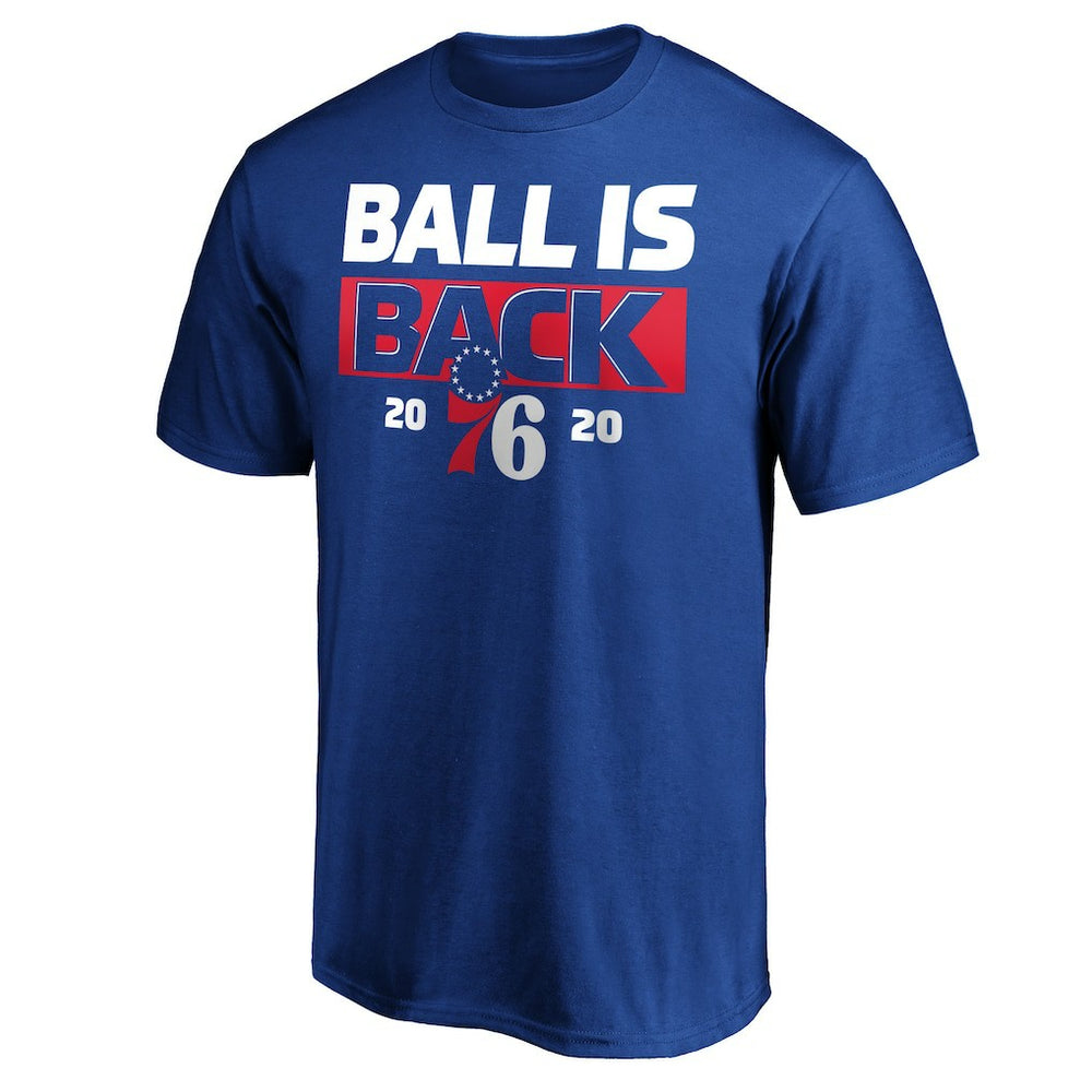 Royal Philadelphia 76ers Ball Is Back T-Shirt | NBA