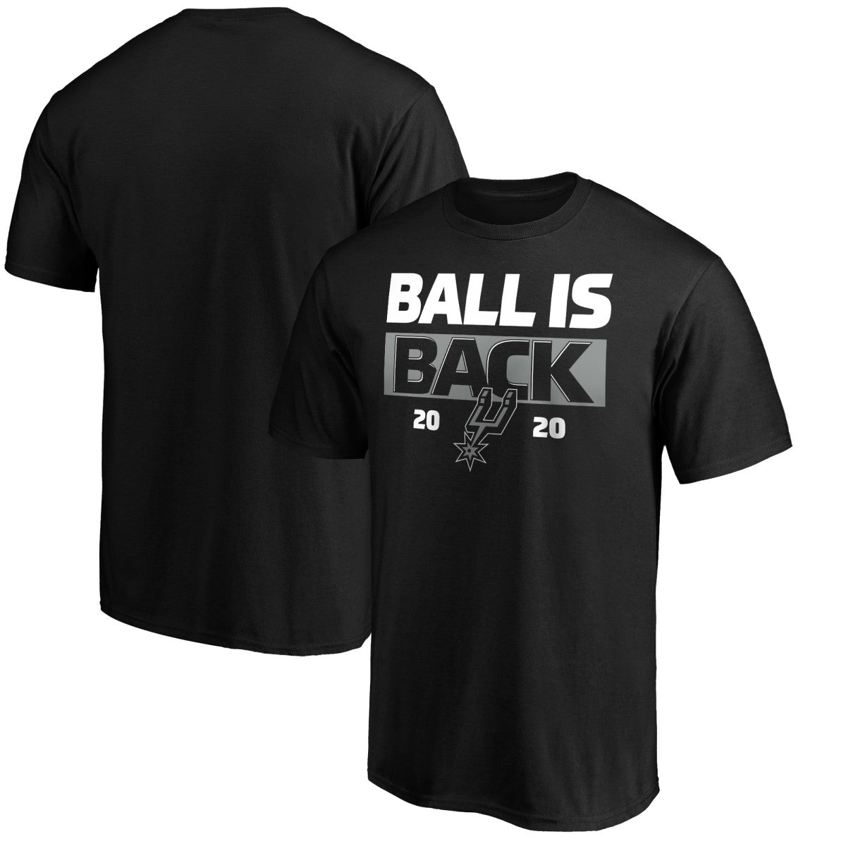 Black San Antonio Spurs Ball Is Back T-Shirt | NBA