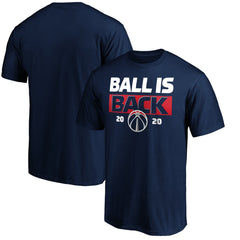 Navy Washington Wizards Ball Is Back T-Shirt | NBA