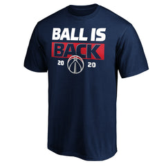 Navy Washington Wizards Ball Is Back T-Shirt | NBA