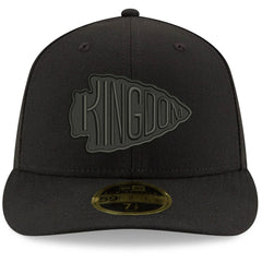 Kansas City Chiefs Alternate Logo Black on Black Low Profile 59FIFTY II Fitted Hat | NFL Sale