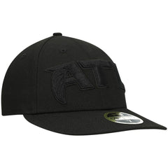 Atlanta Falcons Alternate Logo Black on Black Low Profile 59FIFTY II Fitted Hat | NFL Outlet