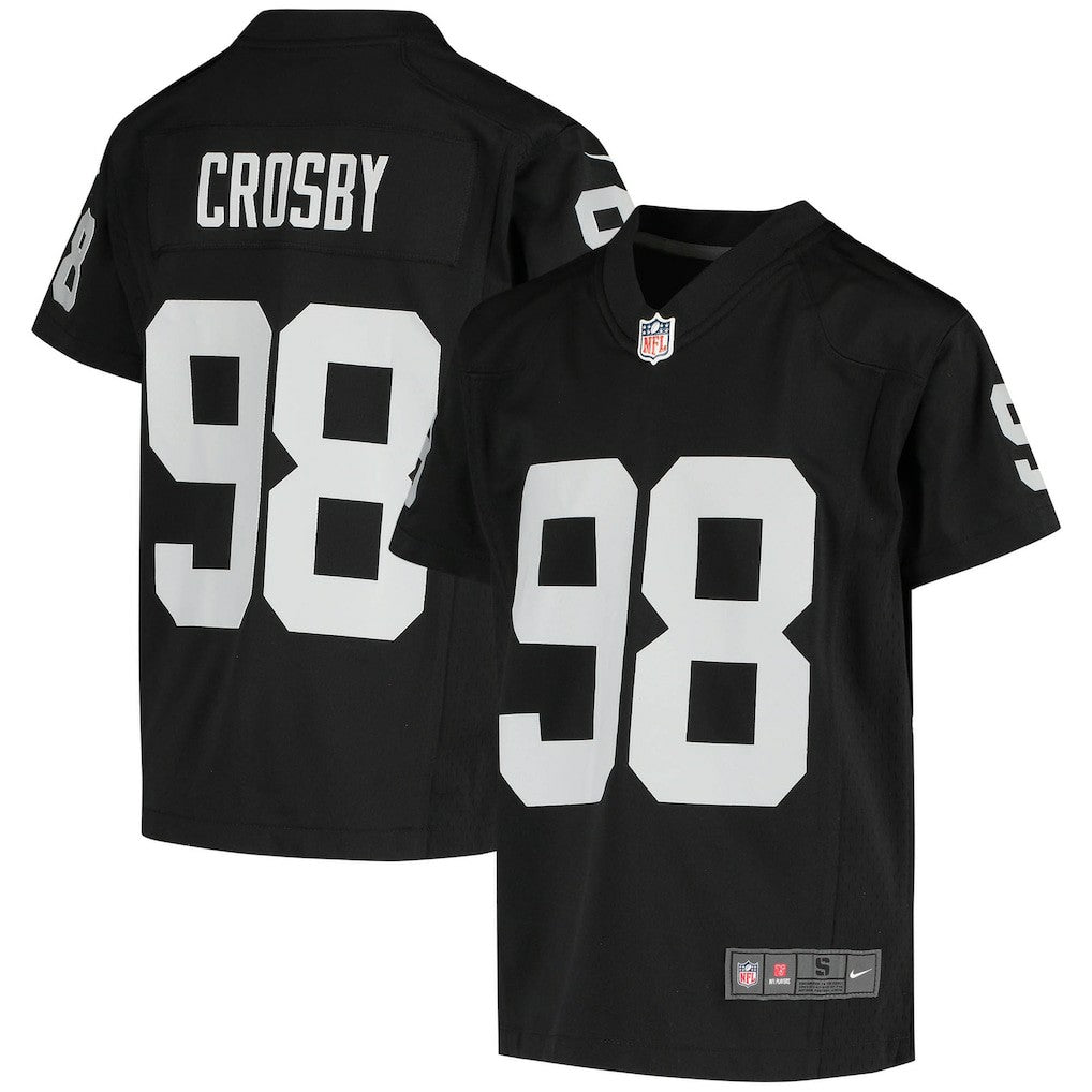Las Vegas Raiders Maxx Crosby  Youth Game Jersey | NFL Discount