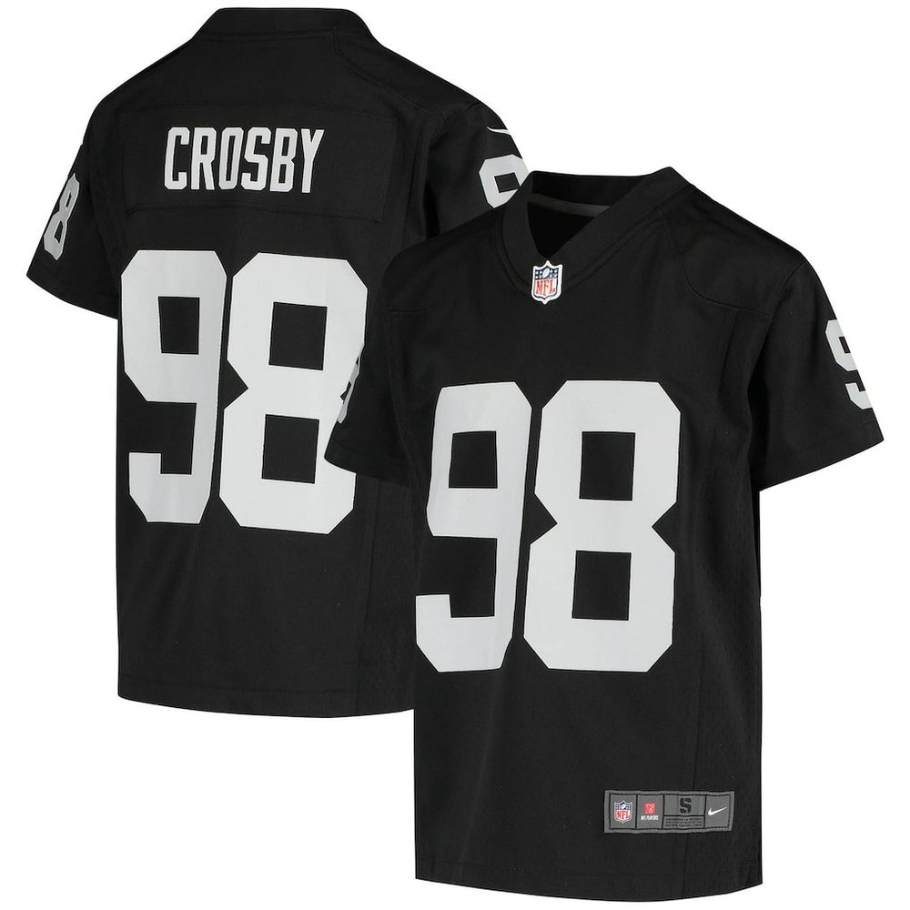 Las Vegas Raiders Maxx Crosby  Youth Game Jersey | NFL Discount