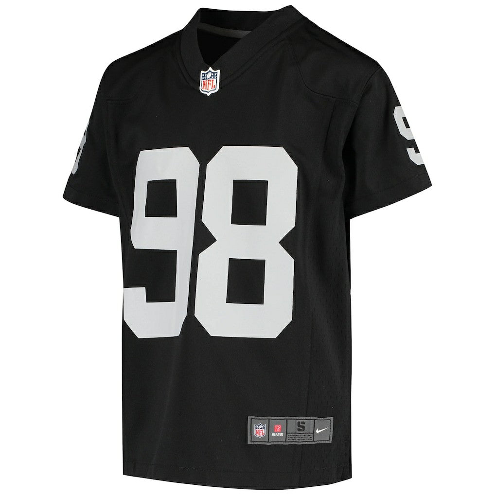Las Vegas Raiders Maxx Crosby  Youth Game Jersey | NFL Discount