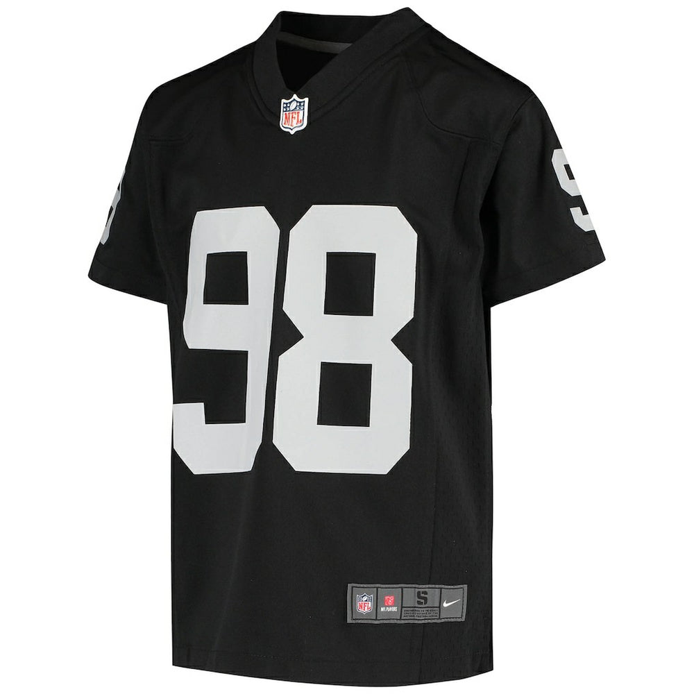 Las Vegas Raiders Maxx Crosby  Youth Game Jersey | NFL Discount
