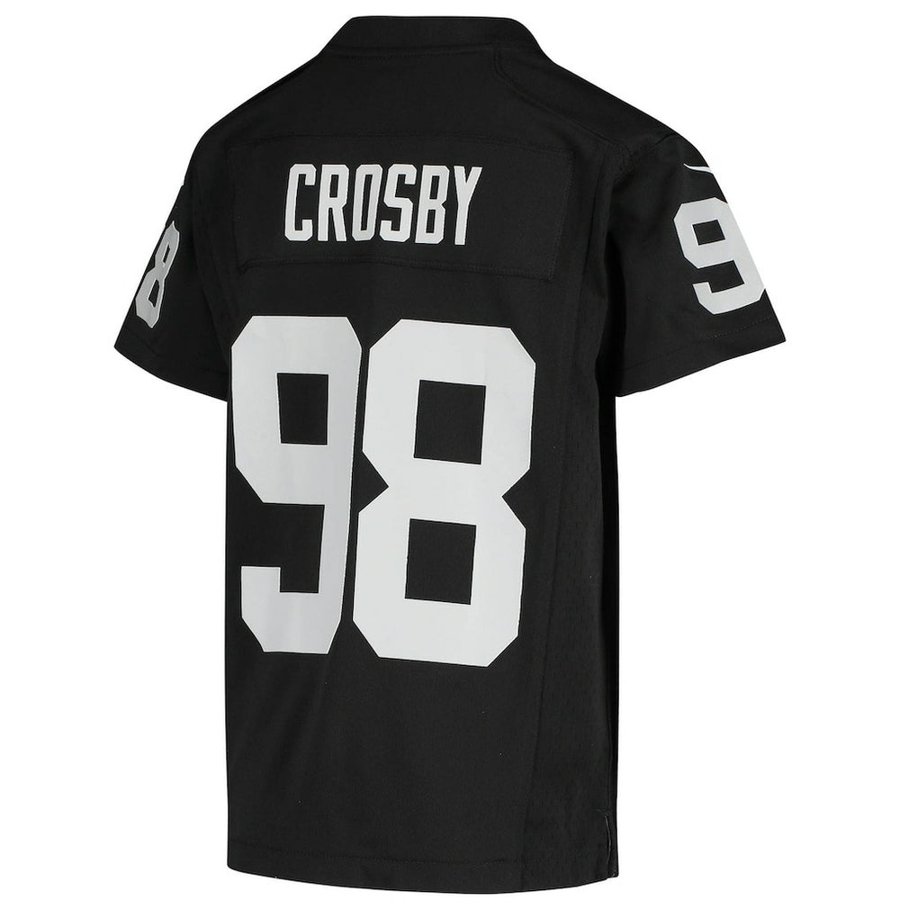 Las Vegas Raiders Maxx Crosby  Youth Game Jersey | NFL Discount
