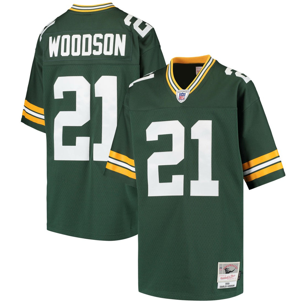 Green Bay Packers Charles Woodson  Youth Retired Player Legacy Jersey | NFL Outlet