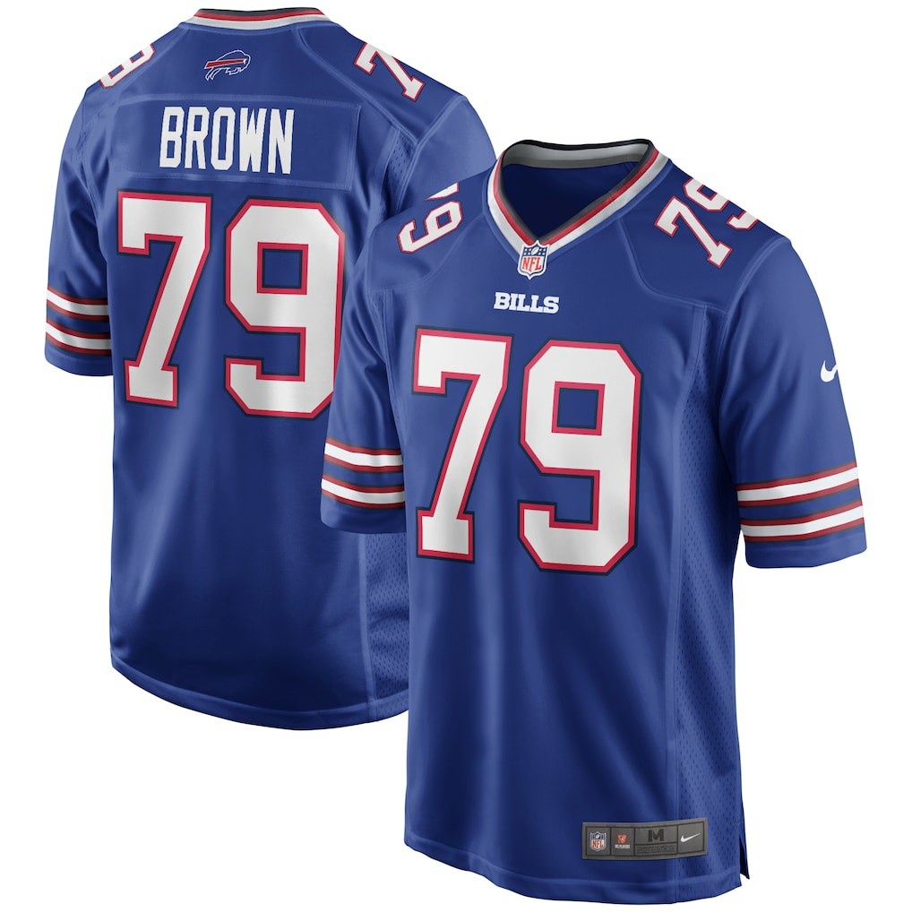 Buffalo Bills Ruben Brown  Game Retired Player Jersey | NFL Discount