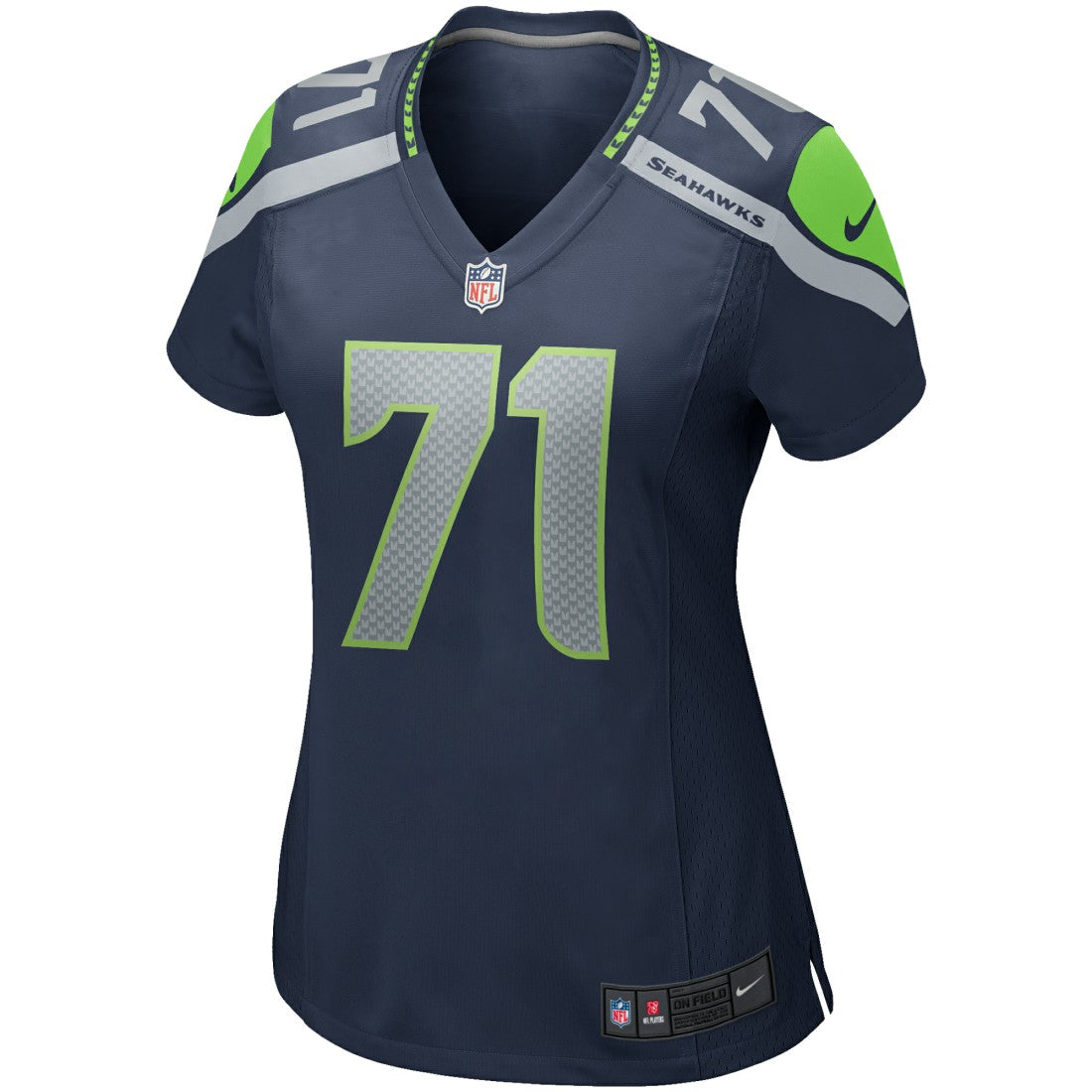 Seattle Seahawks Walter Jones  Women's Game Retired Player Jersey | NFL Outlet