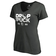 Vegas Golden Knights Women's Drop the Puck V-Neck T-Shirt -  NHL T-shirts