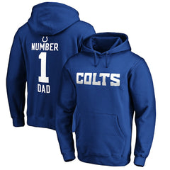 Indianapolis Colts #1 Dad Pullover Hoodie | NFL Sale