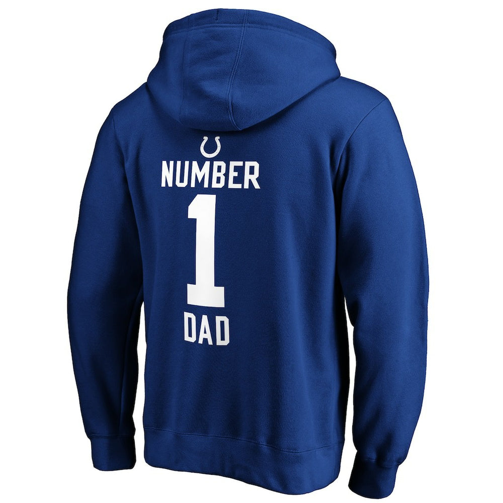 Indianapolis Colts #1 Dad Pullover Hoodie | NFL Sale